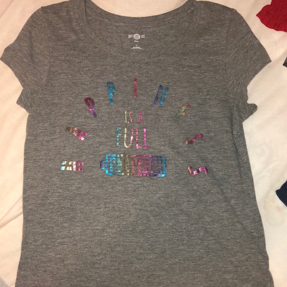 size 12 girls t-shirt short sleeve